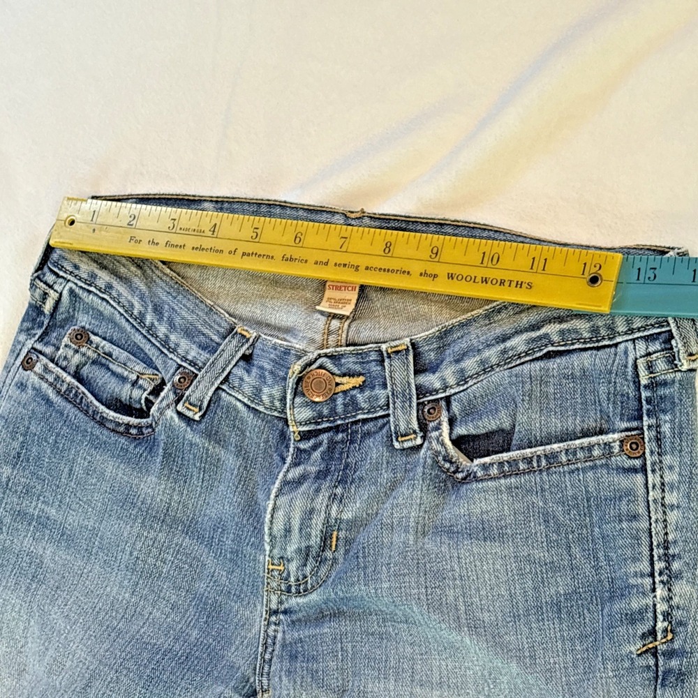 Vintage 5 Pocket Abercrombie Womens Bootcut Jeans Low Rise Size 0L Light Y2K 00s - Picture 7 of 12